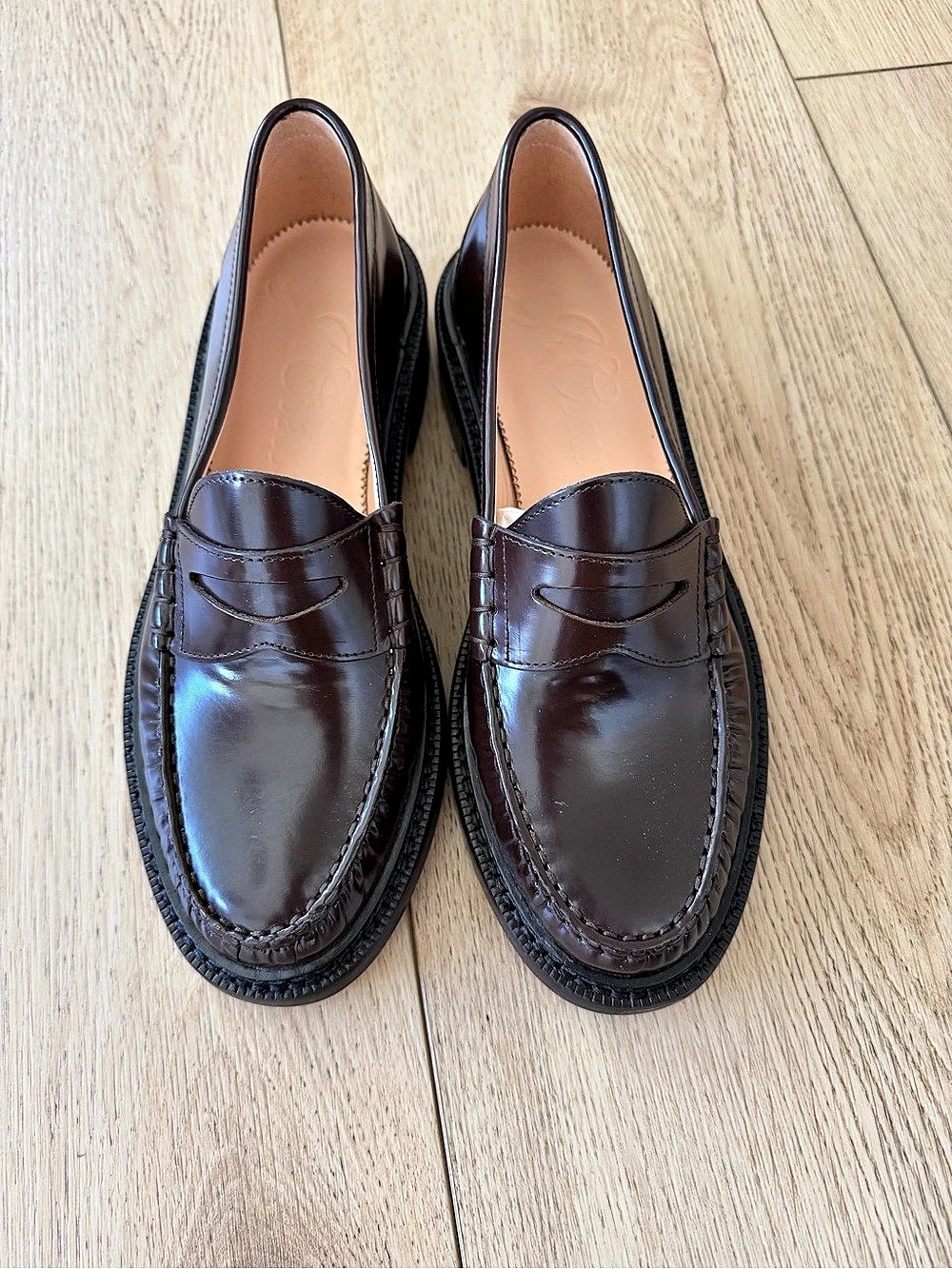 J.Crew Winona Penny Loafers Brown US 8  New - Picture 2 of 5
